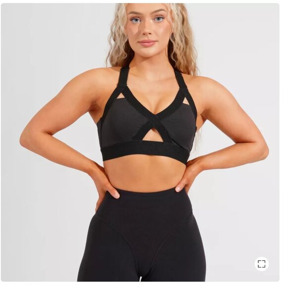 Buffbunny Heart Breaker Sports Bra - Onyx Black - S (NWT) - Picture 3 of 9